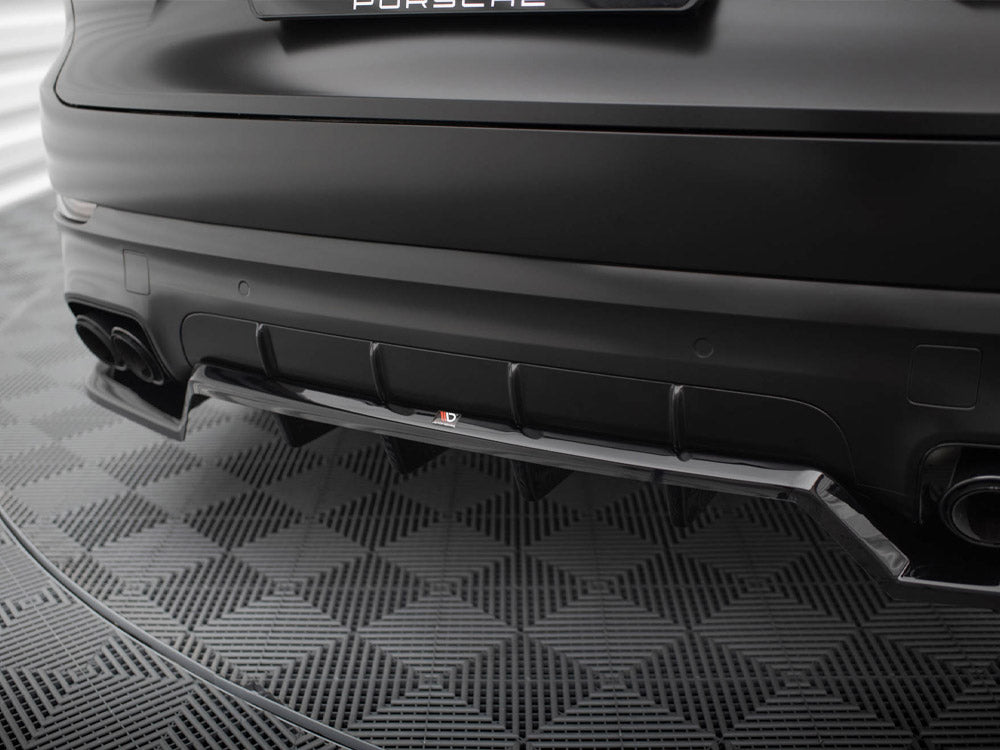Rear Splitter (Vertical Bars) compatible with Porsche Cayenne Sport Design Mk3