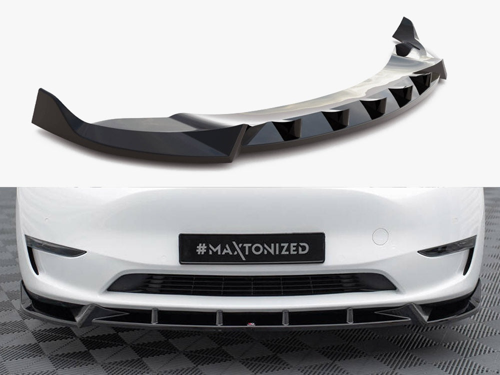 Front Splitter V.1 compatible with Tesla Model Y