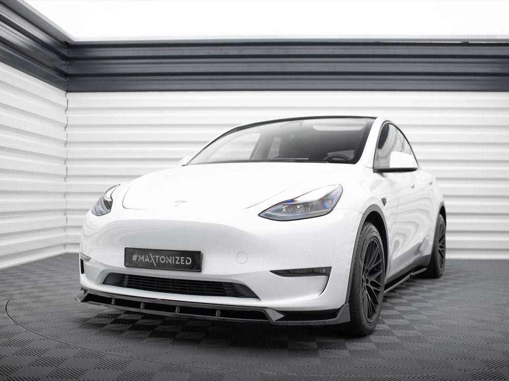 Front Splitter V.2 compatible with Tesla Model Y