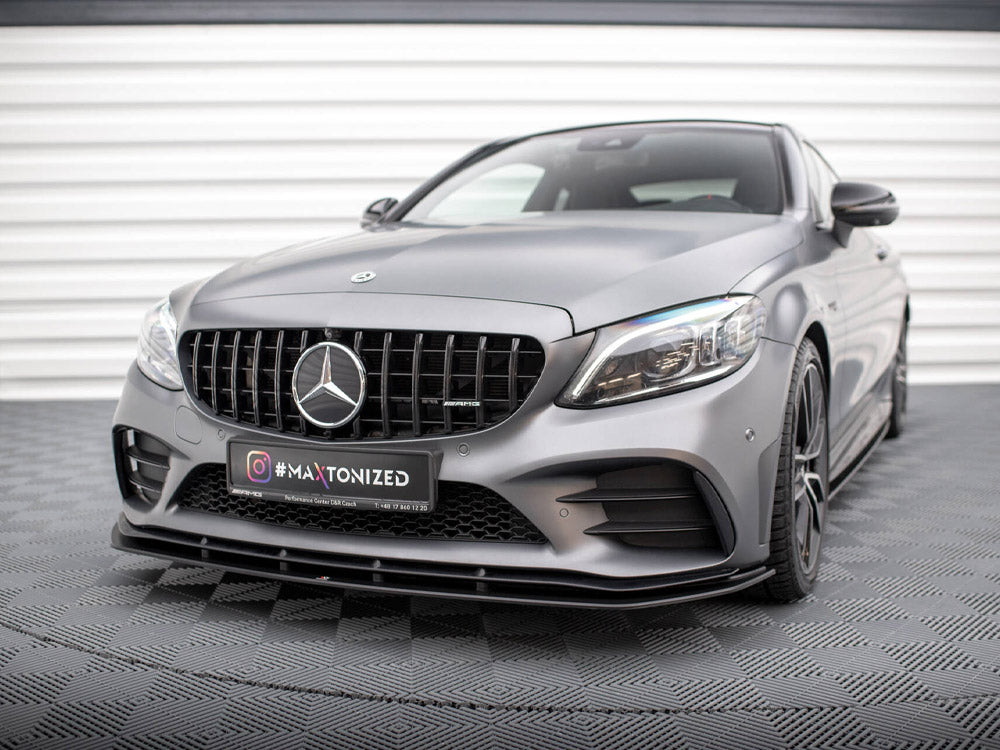 Street PRO Front Splitter compatible with Mercedes-AMG C43 Coupe / Cabrio C205 Facelift / A205 Facelift
