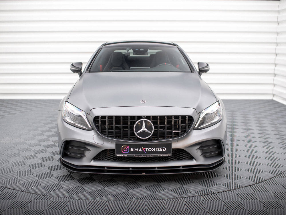 Street PRO Front Splitter compatible with Mercedes-AMG C43 Coupe / Cabrio C205 Facelift / A205 Facelift