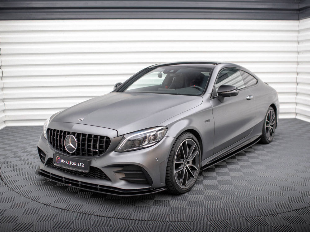 Street PRO Side Skirt Diffusers compatible with Mercedes-AMG C43 Coupe / Cabrio C205 Facelift / A205 Facelift