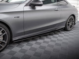 Street PRO Side Skirt Diffusers compatible with Mercedes-AMG C43 Coupe / Cabrio C205 Facelift / A205 Facelift