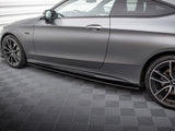 Street PRO Side Skirt Diffusers compatible with Mercedes-AMG C43 Coupe / Cabrio C205 Facelift / A205 Facelift