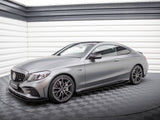 Street PRO Side Skirt Diffusers + Flaps compatible with Mercedes-AMG C43 Coupe / Cabrio C205 Facelift / A205 Facelift