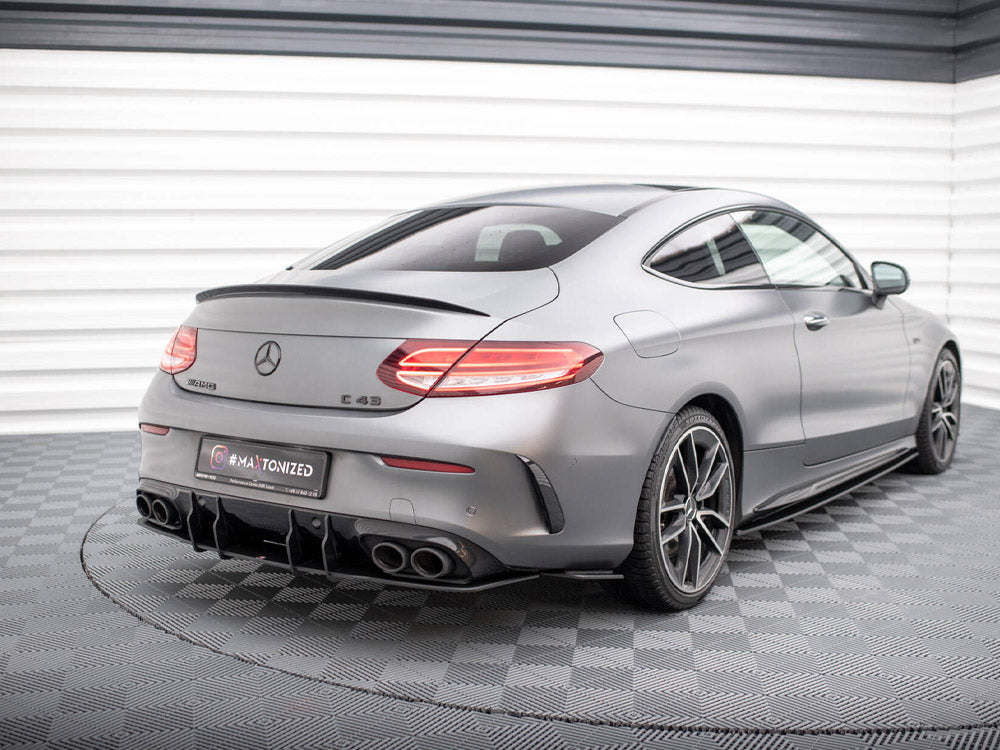 Street Pro Rear Side Splitters compatible with Mercedes-AMG C43 Coupe / Cabrio C205 Facelift / A205 Facelift