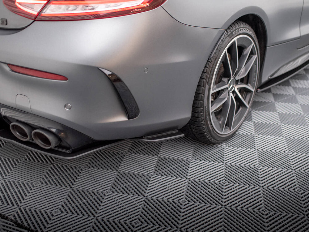 Street Pro Rear Side Splitters compatible with Mercedes-AMG C43 Coupe / Cabrio C205 Facelift / A205 Facelift