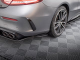 Street Pro Rear Side Splitters compatible with Mercedes-AMG C43 Coupe / Cabrio C205 Facelift / A205 Facelift