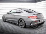 Street Pro Rear Side Splitters + Flaps compatible with Mercedes-AMG C43 Coupe / Cabrio C205 Facelift / A205 Facelift