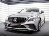 Front Splitter V.1 compatible with Mercedes-AMG C43 Coupe / Sedan / Estate C205 / W205 / S205 Facelift