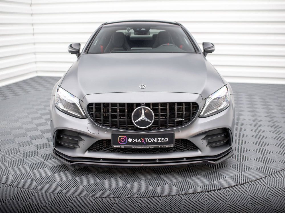 Front Splitter V.1 compatible with Mercedes-AMG C43 Coupe / Sedan / Estate C205 / W205 / S205 Facelift