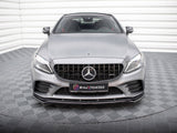 Front Splitter V.1 compatible with Mercedes-AMG C43 Coupe / Sedan / Estate C205 / W205 / S205 Facelift