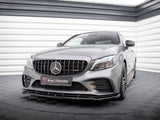 Front Splitter V.2 compatible with Mercedes-AMG C43 Coupe / Sedan / Estate C205 / W205 / S205 Facelift