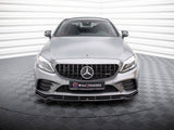 Front Splitter V.2 compatible with Mercedes-AMG C43 Coupe / Sedan / Estate C205 / W205 / S205 Facelift