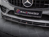 Front Splitter V.2 compatible with Mercedes-AMG C43 Coupe / Sedan / Estate C205 / W205 / S205 Facelift