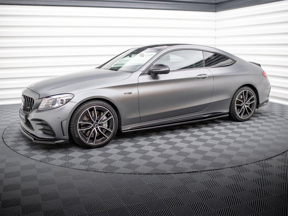 Side Skirt Diffusers compatible with Mercedes-AMG C43 Coupe / Cabrio C205 Facelift / A205 Facelift