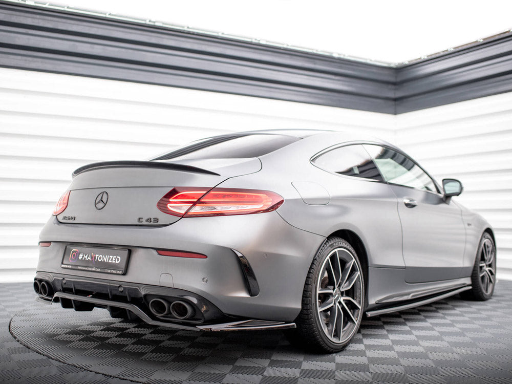 Rear Splitter (Vertical Bars) compatible with Mercedes-AMG C43 Coupe / Cabrio C205 Facelift / A205 Facelift
