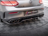 Rear Splitter (Vertical Bars) compatible with Mercedes-AMG C43 Coupe / Cabrio C205 Facelift / A205 Facelift