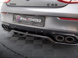 Rear Splitter (Vertical Bars) compatible with Mercedes-AMG C43 Coupe / Cabrio C205 Facelift / A205 Facelift