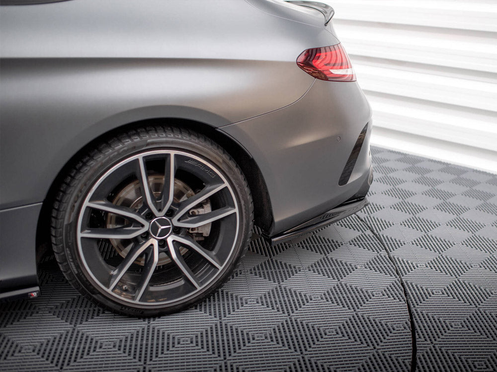 Rear Splitter (Vertical Bars) compatible with Mercedes-AMG C43 Coupe / Cabrio C205 Facelift / A205 Facelift
