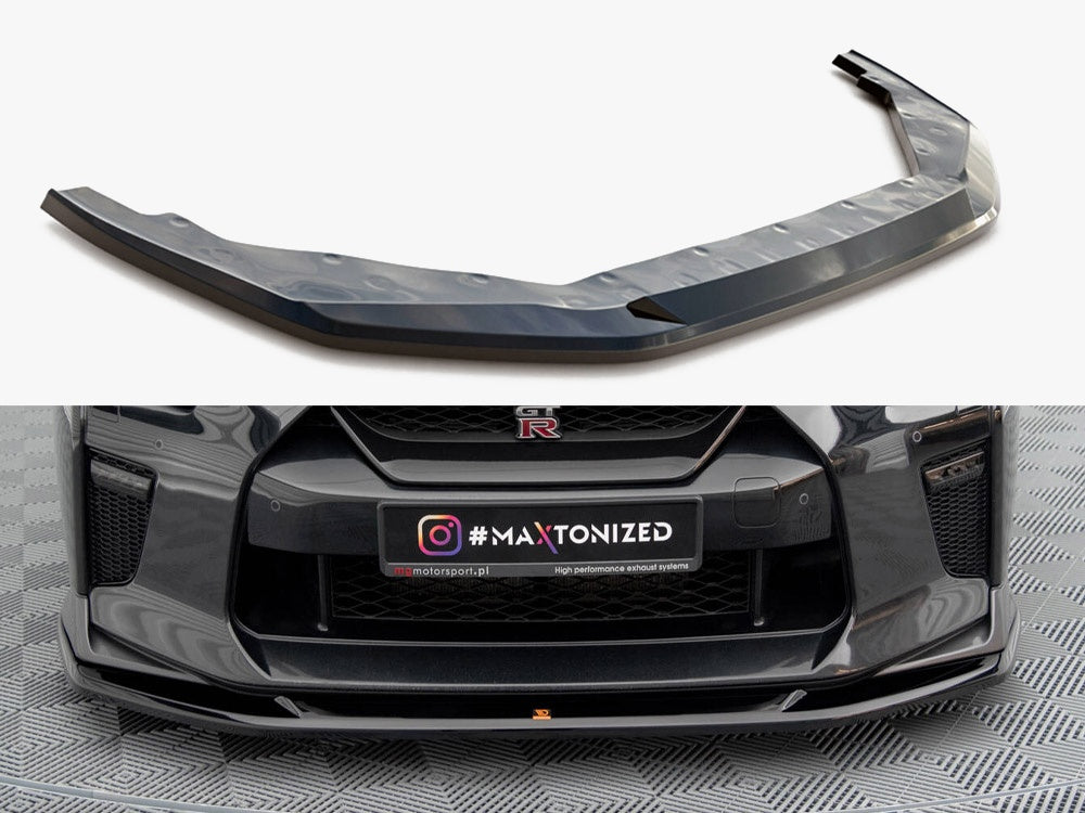 Front Splitter V.1 compatible with Nissan GT-R R35 2nd Facelift