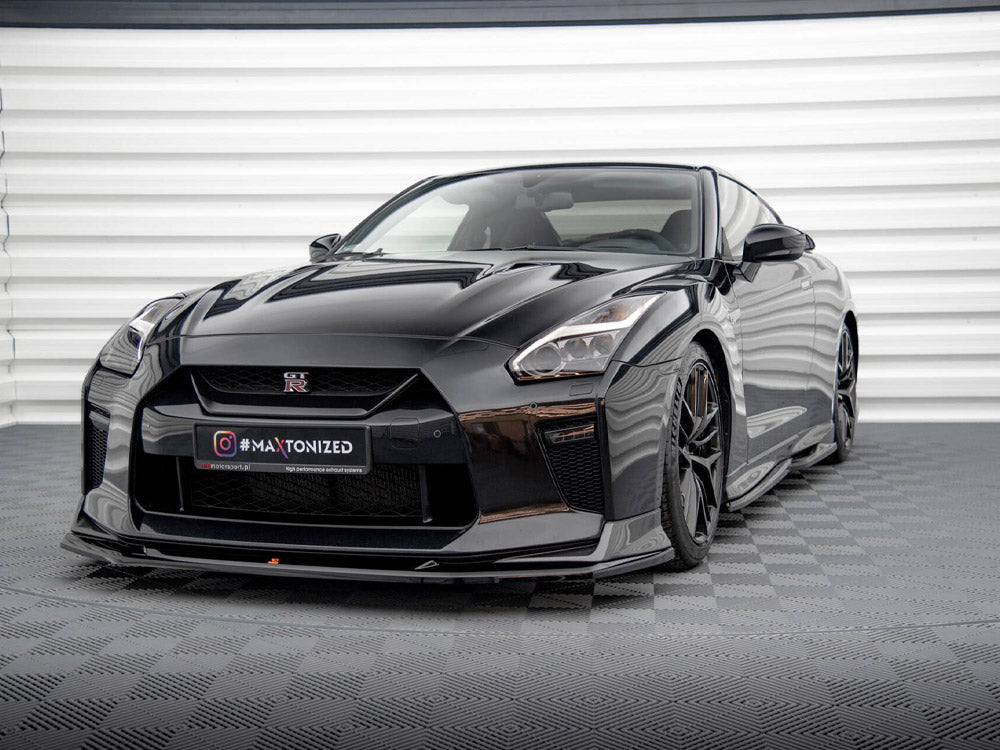 Front Splitter V.1 compatible with Nissan GT-R R35 2nd Facelift