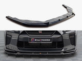 Front Splitter V.2 compatible with Nissan GT-R R35 2nd Facelift