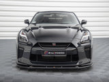 Front Splitter V.2 compatible with Nissan GT-R R35 2nd Facelift