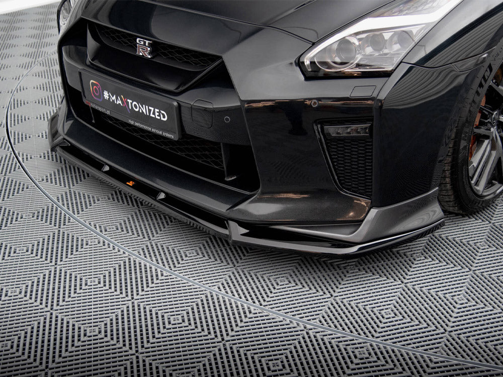Front Splitter V.2 compatible with Nissan GT-R R35 2nd Facelift