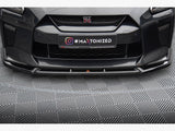 Front Splitter V.2 compatible with Nissan GT-R R35 2nd Facelift
