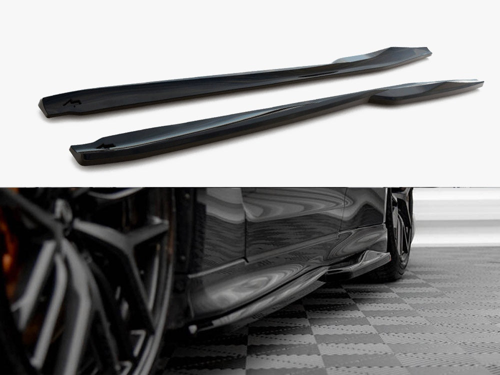 Side Skirts Diffusers compatible with Nissan GT-R R35 2nd Facelift
