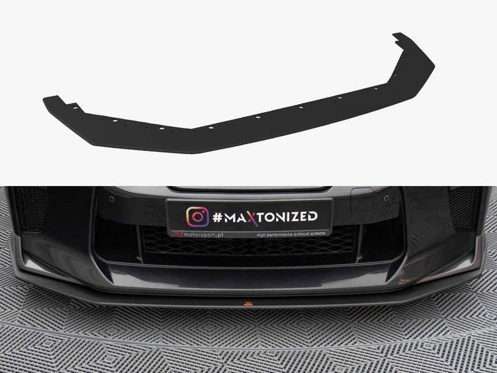 Street PRO Front Splitter compatible with Nissan GT-R R35 2nd Facelift