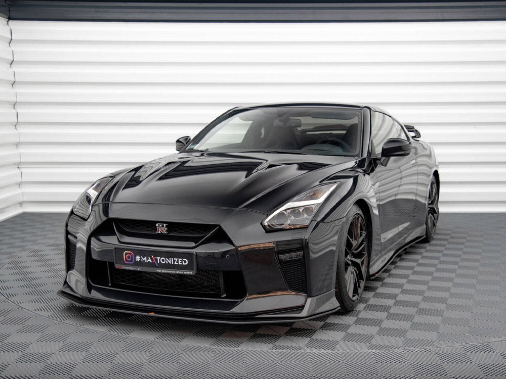 Street PRO Front Splitter compatible with Nissan GT-R R35 2nd Facelift
