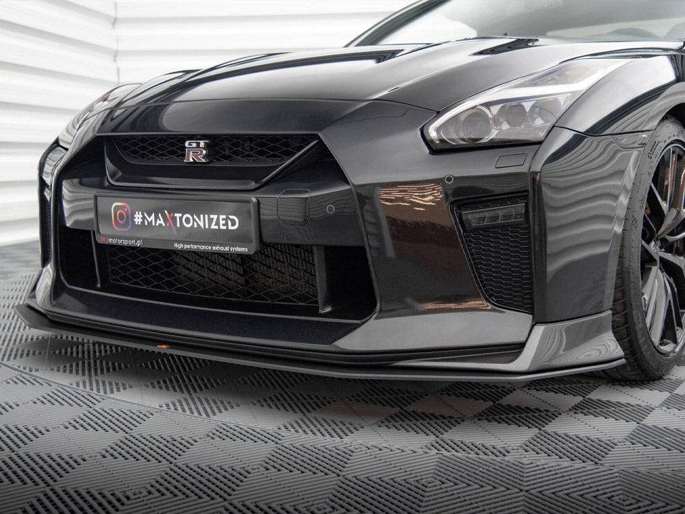 Street PRO Front Splitter compatible with Nissan GT-R R35 2nd Facelift