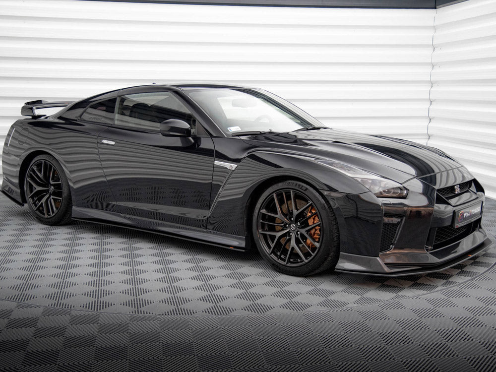 Street PRO Side Skirts Diffusers compatible with Nissan GT-R R35 2nd Facelift
