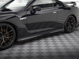 Street PRO Side Skirts Diffusers compatible with Nissan GT-R R35 2nd Facelift
