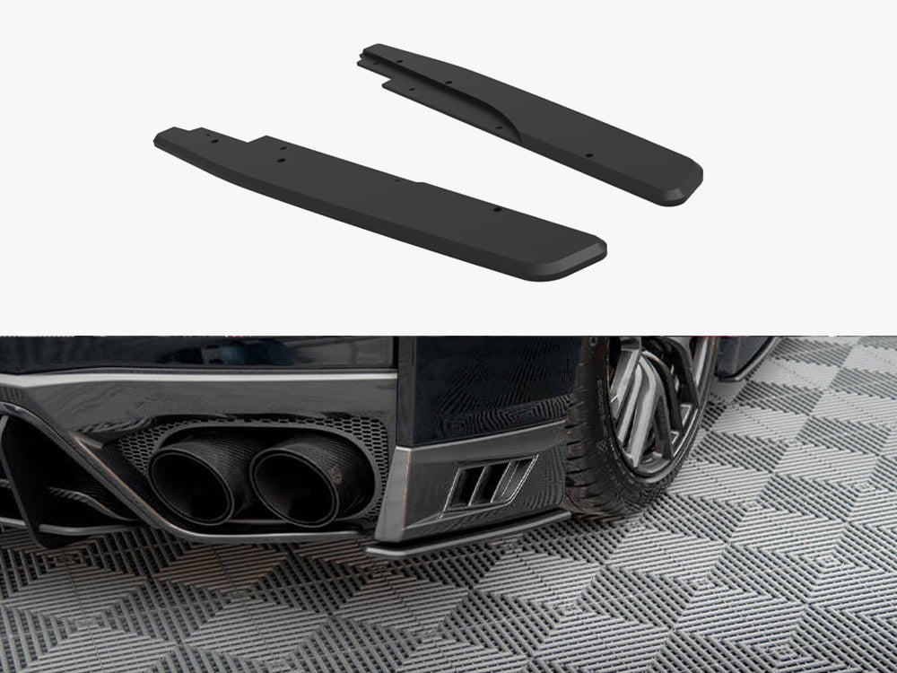 Street Pro Rear Side Splitters compatible with Nissan GT-R R35 2nd Facelift