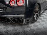 Street Pro Rear Side Splitters compatible with Nissan GT-R R35 2nd Facelift