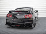 Central Rear Splitter (Vertical Bars) compatible with Nissan GT-R R35 Facelift