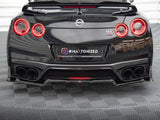 Central Rear Splitter (Vertical Bars) compatible with Nissan GT-R R35 Facelift
