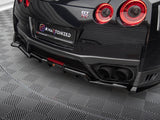 Central Rear Splitter (Vertical Bars) compatible with Nissan GT-R R35 Facelift