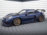 Side Skirts Diffusers compatible with Porsche 718 Cayman GT4 RS 982c