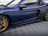 Side Skirts Diffusers compatible with Porsche 718 Cayman GT4 RS 982c