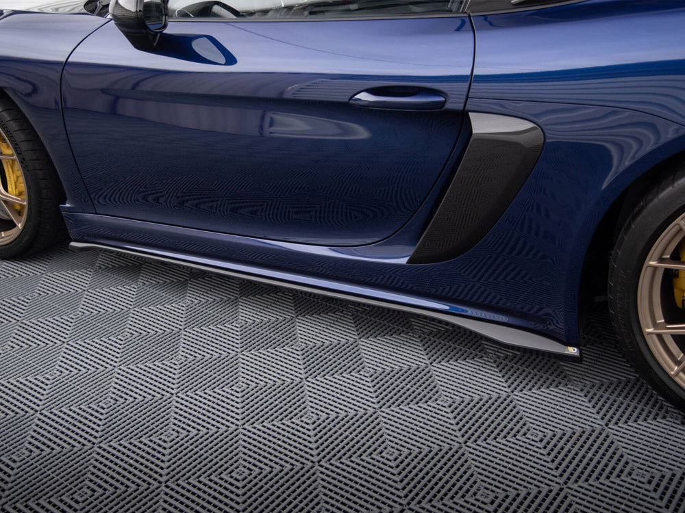 Side Skirts Diffusers compatible with Porsche 718 Cayman GT4 RS 982c