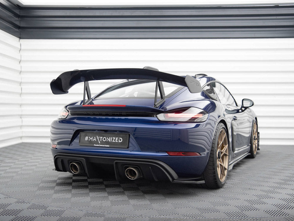 Rear Side Splitters compatible with Porsche 718 Cayman GT4 RS 982c