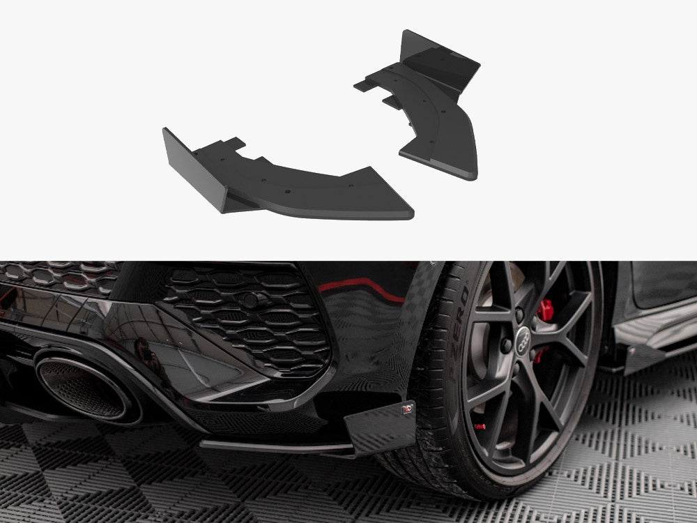 Street PRO Rear Side Splitters + Flaps compatible with Audi RS 3 Sportback 8Y