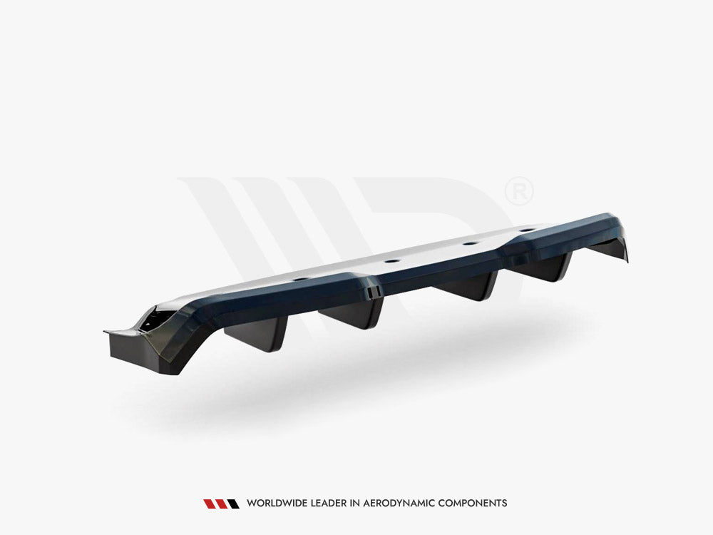 Central Rear Splitter (Vertical Bars) compatible with Nissan GT-R R35 Facelift