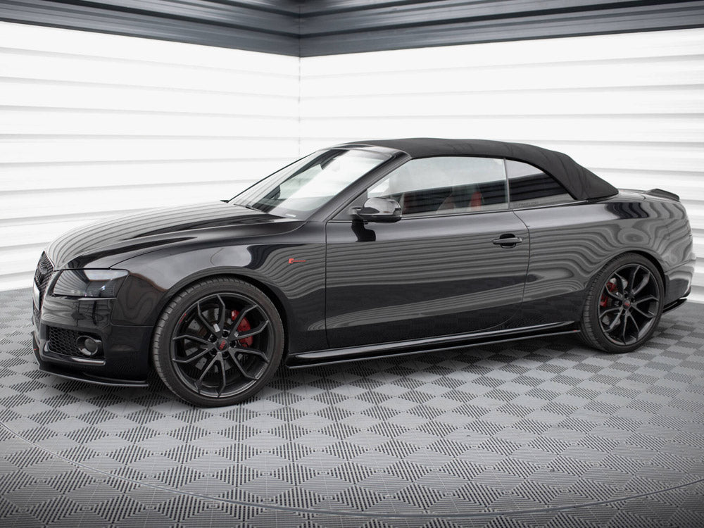 Street PRO Side Skirts Diffusers compatible with Audi A5 / A5 S Line / S5 Coupe / Cabrio 8T / 8T Facelift