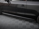 Street PRO Side Skirts Diffusers compatible with Audi A5 / A5 S Line / S5 Coupe / Cabrio 8T / 8T Facelift