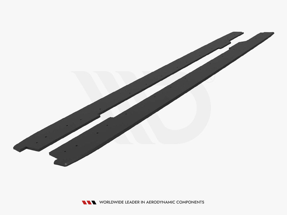 Street PRO Side Skirts Diffusers compatible with Audi A5 / A5 S Line / S5 Coupe / Cabrio 8T / 8T Facelift